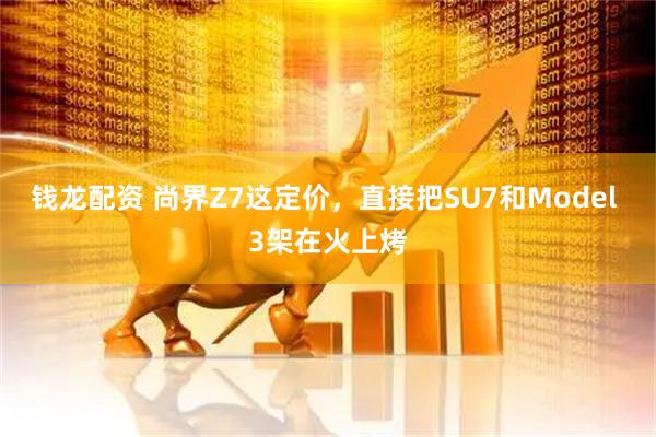 钱龙配资 尚界Z7这定价，直接把SU7和Model 3架在火上烤