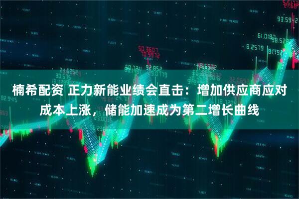 楠希配资 正力新能业绩会直击：增加供应商应对成本上涨，储能加速成为第二增长曲线