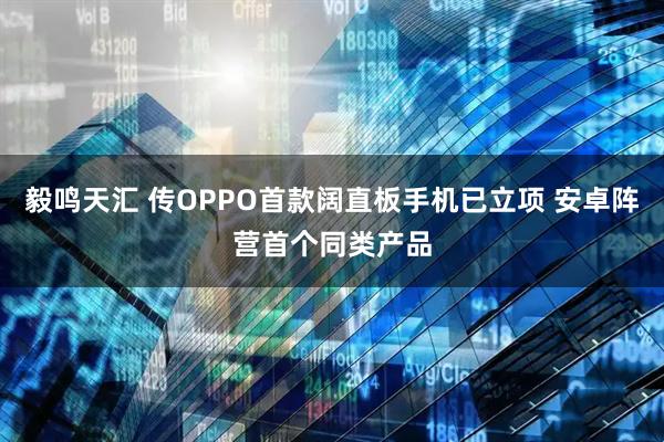 毅鸣天汇 传OPPO首款阔直板手机已立项 安卓阵营首个同类产品